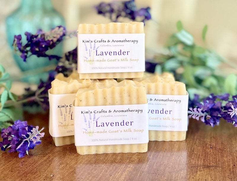 Handmade Artisan Goat Milk Soap with Ginger, Lime and Lavender